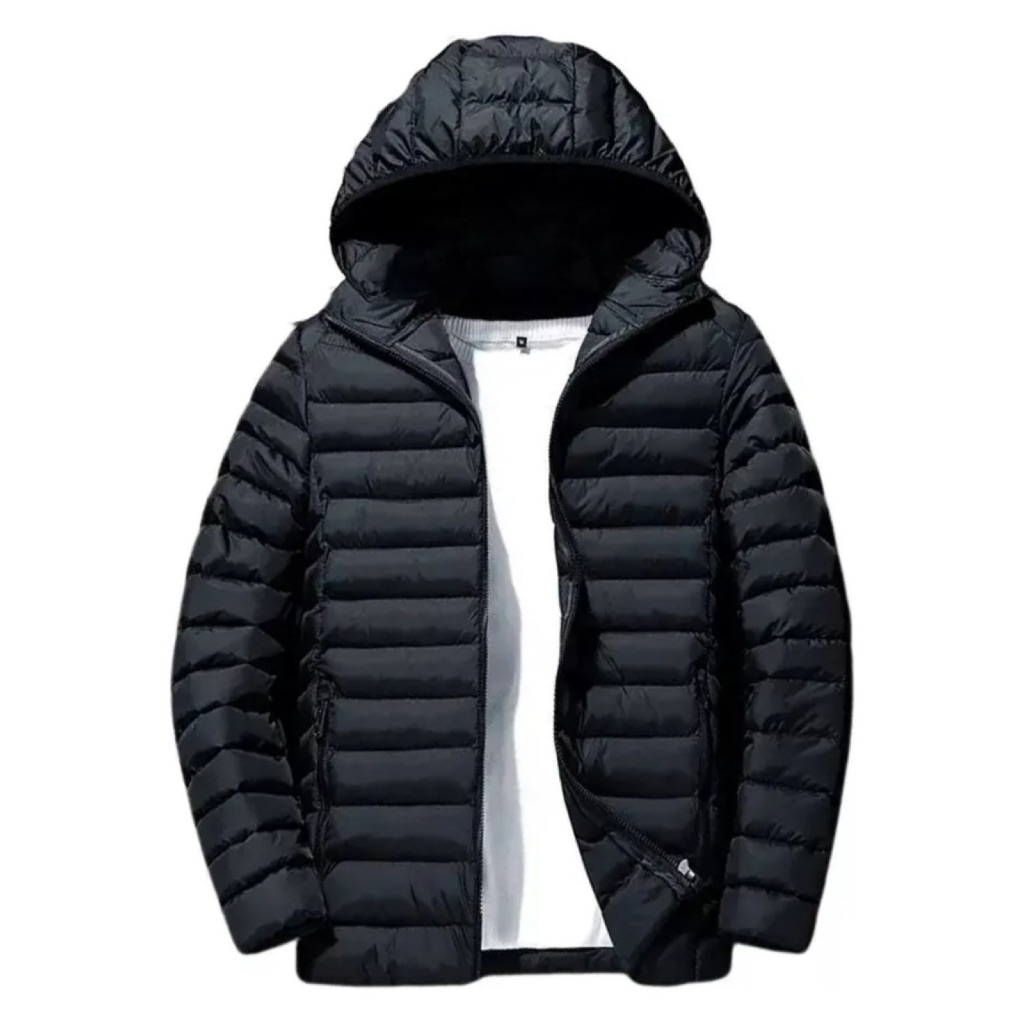Jaqueta Masculina Gominho Metalassê em Nylon Com Capuz Removível
