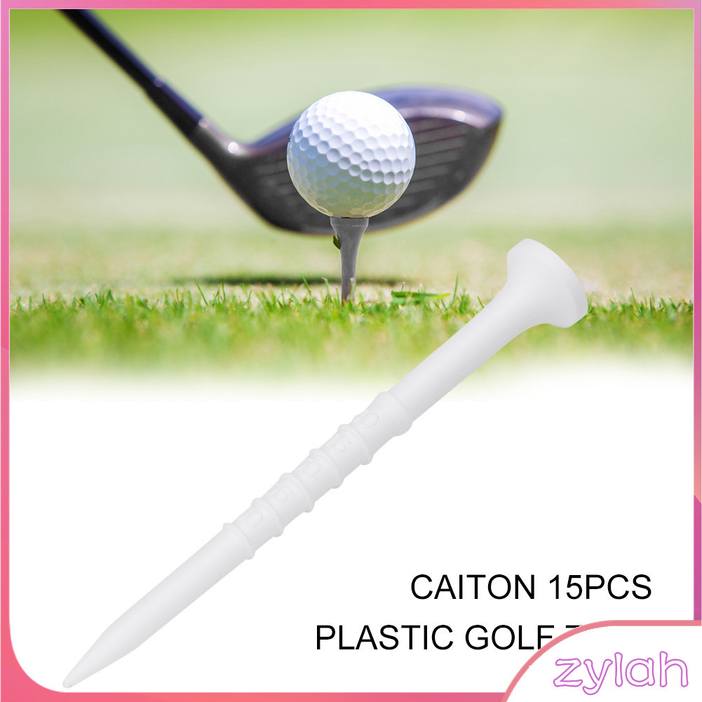 zylah.br Huairdum Plastic Golf Cup Tip Tees 15pcs Acessórios de treinamento Driver