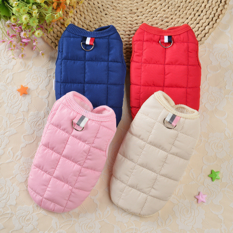 Pet Dogs Clothes Winter Cotton Dogs Vest Coats Plus Warm For Small Medium Dog Clothing Puppy French Bulldog