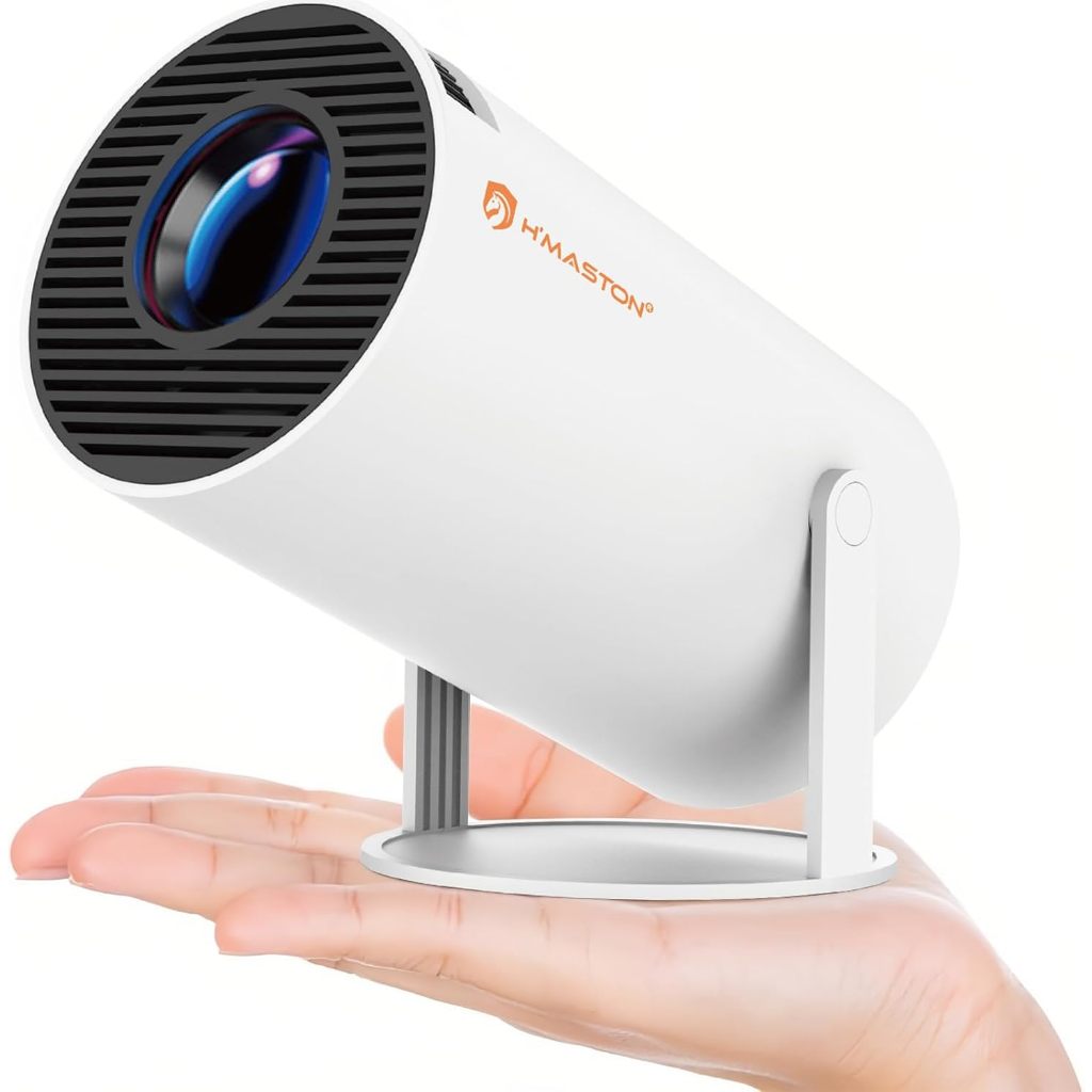 Projetor Portatil 4K H'MASTON - ULTRA HD -  Led Auto de Correcção Trapezóide Horizontal TY-01 PRO