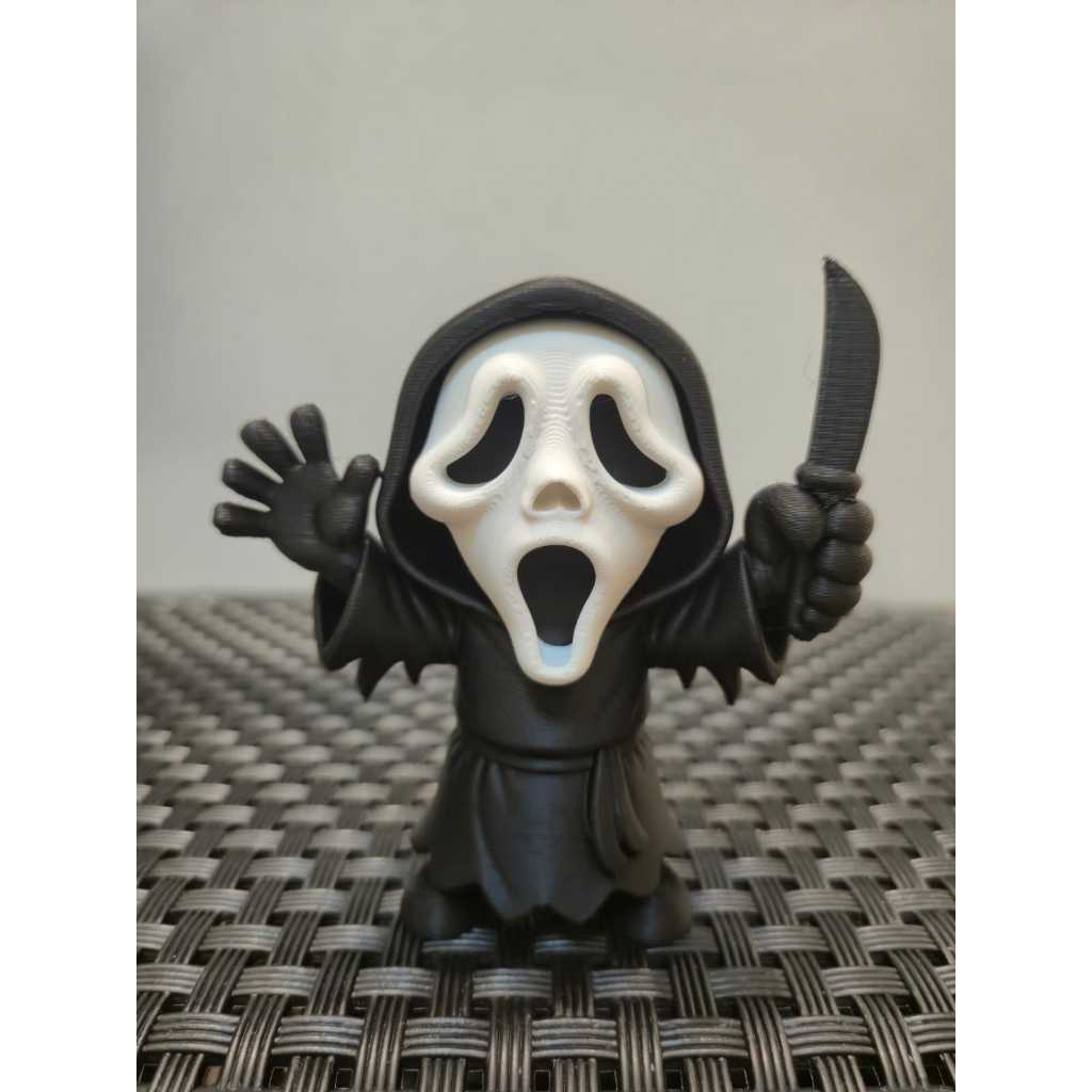 Ghostface Pânico Miniatura Scream Boneco Terror Decoração Geek Colecionável