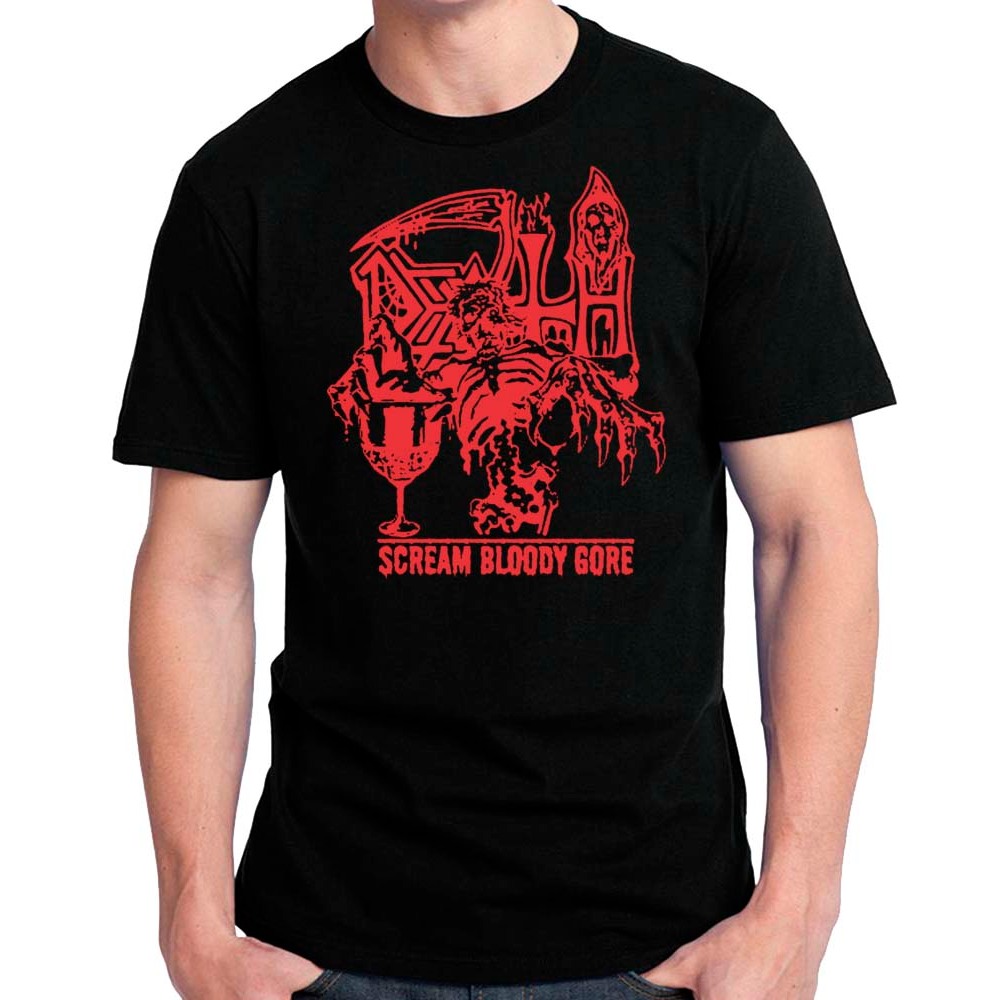DEATH SCREAM BLOOD GORY - camiseta, babylook, regata, manga longa e blusa moletom