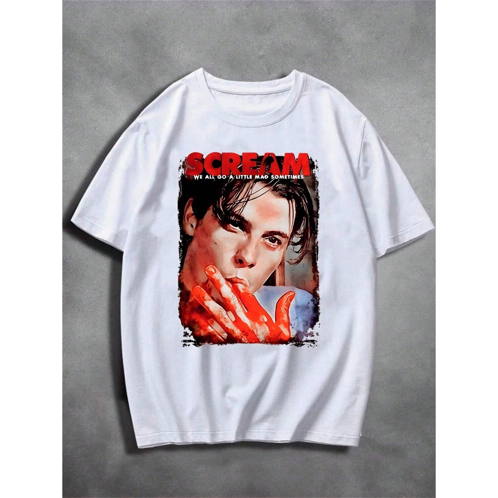 Blusa Básica Masculina Panic Scream Camiseta 100% Algodão Gola Redonda Envio Imediato