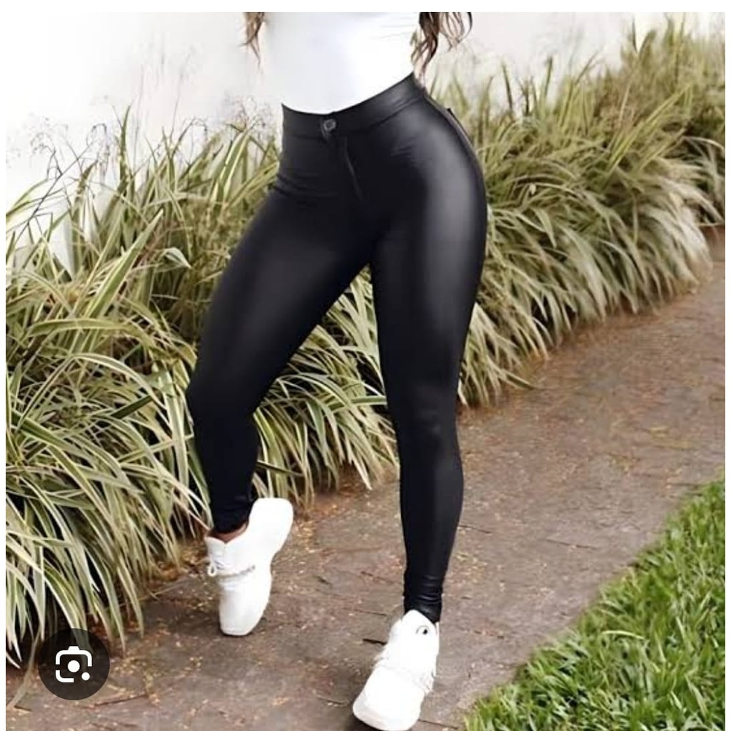 Calça corinho disco cintura alta moda feminina botão cirré confortável look para sua balada noite trabalho dia a dia..