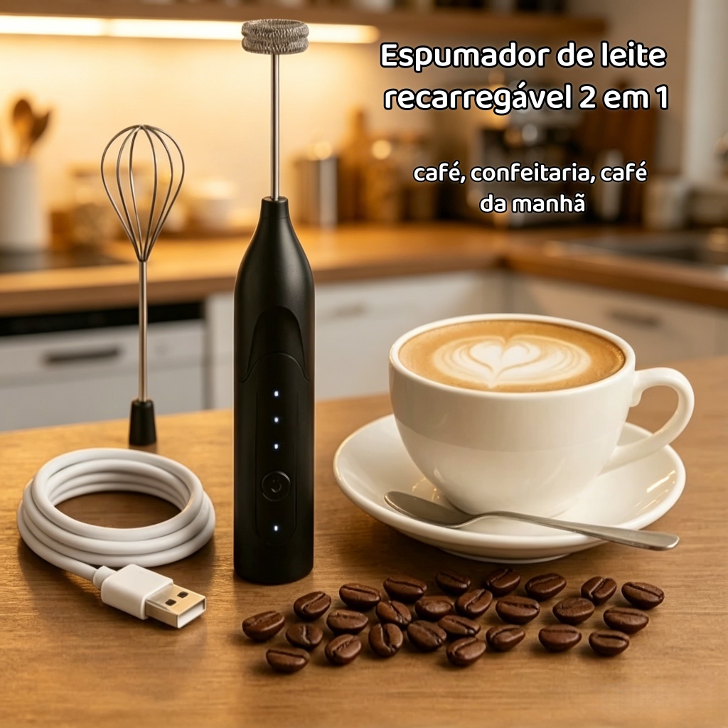 Mini Portable Mixer Drink Mixer Whisk Milk Frother USB Rechargeable Kitchen Coffee Egg