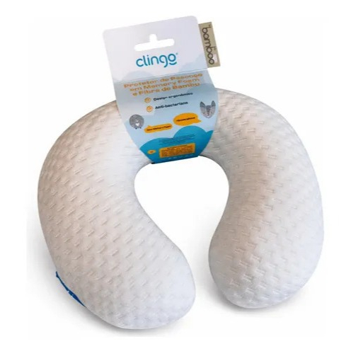 Protetor De Pescoço Memory Foam (nasa) - Clingo Branco