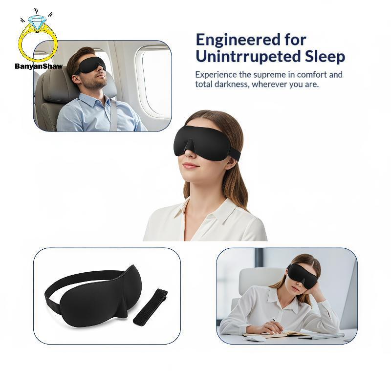 [BANY] Máscara De Dormir 3D Ultrafort Memory Foam Eye Cover Light Bloing Venda Para Insôniac Office Nap Travel Good
