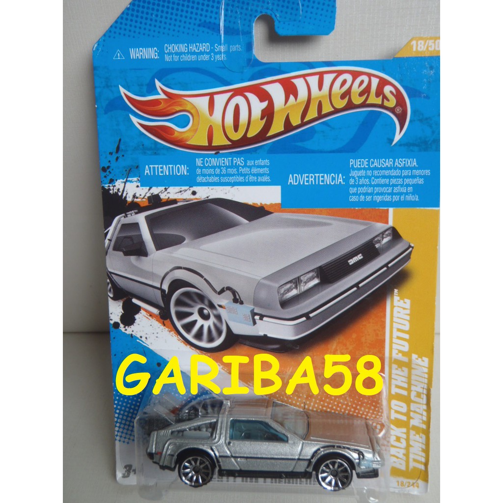 HOT WHEELS DELOREAN TIME MACHINE BACK TO THE FUTURE 2011 HW PREMIERE VOLTA PARA O FUTURO GARIBA58