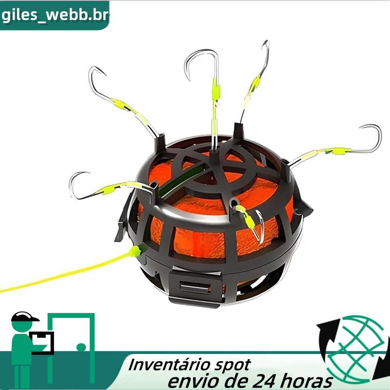 Gaiola De Isca Inferior Reversa 360 , Gancho De Pesca Giratório , 6 Ganchos Para Equipamento Alimentador De Carpa , Adeq