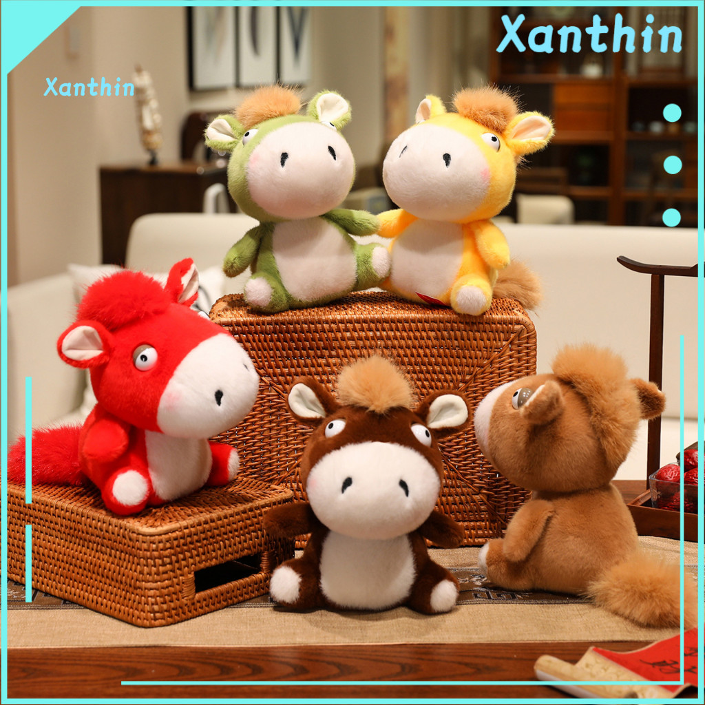Cute Horse Plushie 2026 Year of the Plush Doll – Soft Realistic Pony Toy Home Decoration Perfect Gift for Newborns Kid