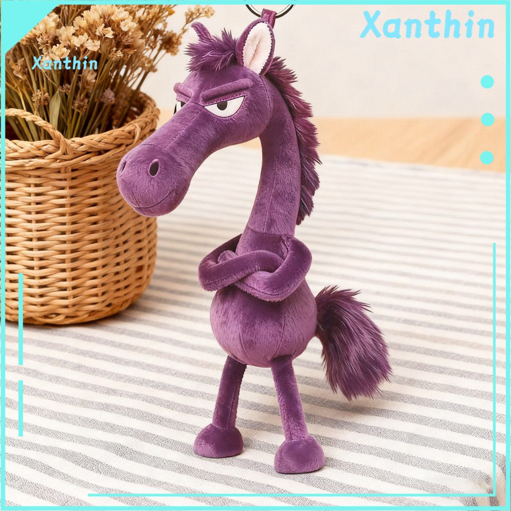 Horse Pendant Keychain Lightweight Bag Charm Plush 2026 Year of the Soft Pony Doll Lucky Car Rearview Mirror Cute for Wo