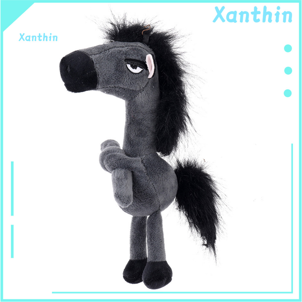 Stress Relief Plush Toy Fluffy Horse Keychain Lucky Pendant for Bag Backpack Purse – Cute Pony Doll Ornament Soft Masc