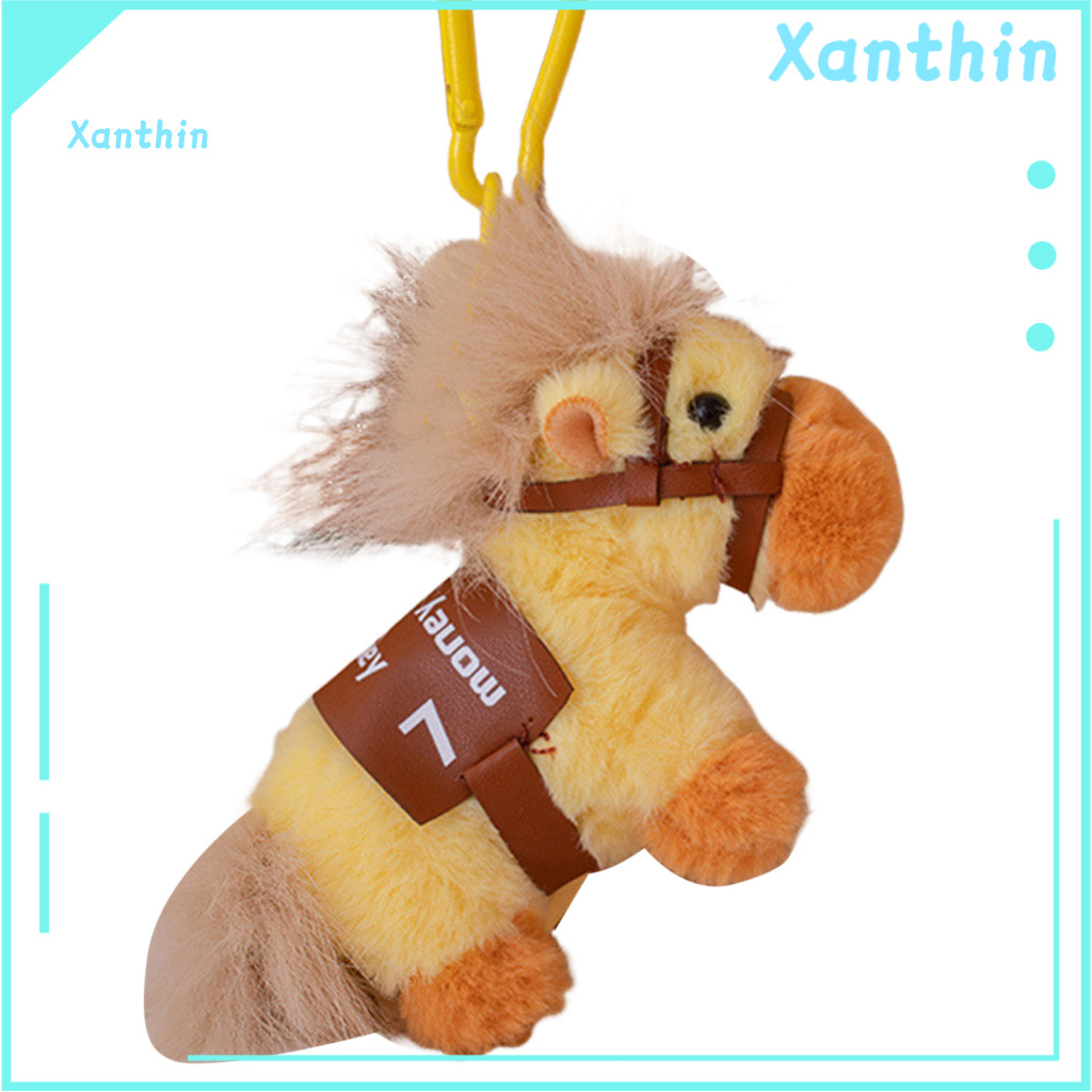 Portable Pony Accessory 2026 Year of the Horse Pendant Keychain Plush Doll Colorful Small Bag Charm Cute Gift for Kids S