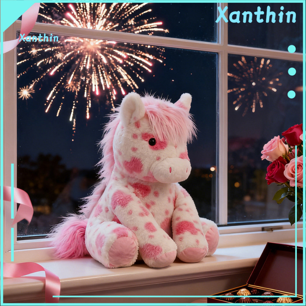 Cute Pony Plush Toy Plushie Little Soft Fluffy Stuffed with Big Bright Eyes – Realistic and Adorable Doll for Kids for
