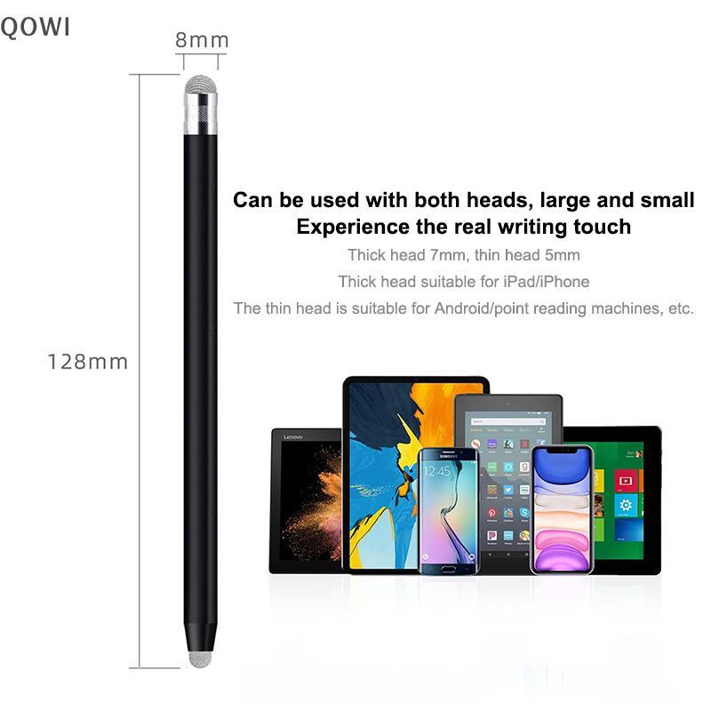 qo Caneta Stylus Capacitiva De Fibra De Malha , Ponta Dupla , Tela Sensível Ao Toque , De Desenho Para Universal , Smart