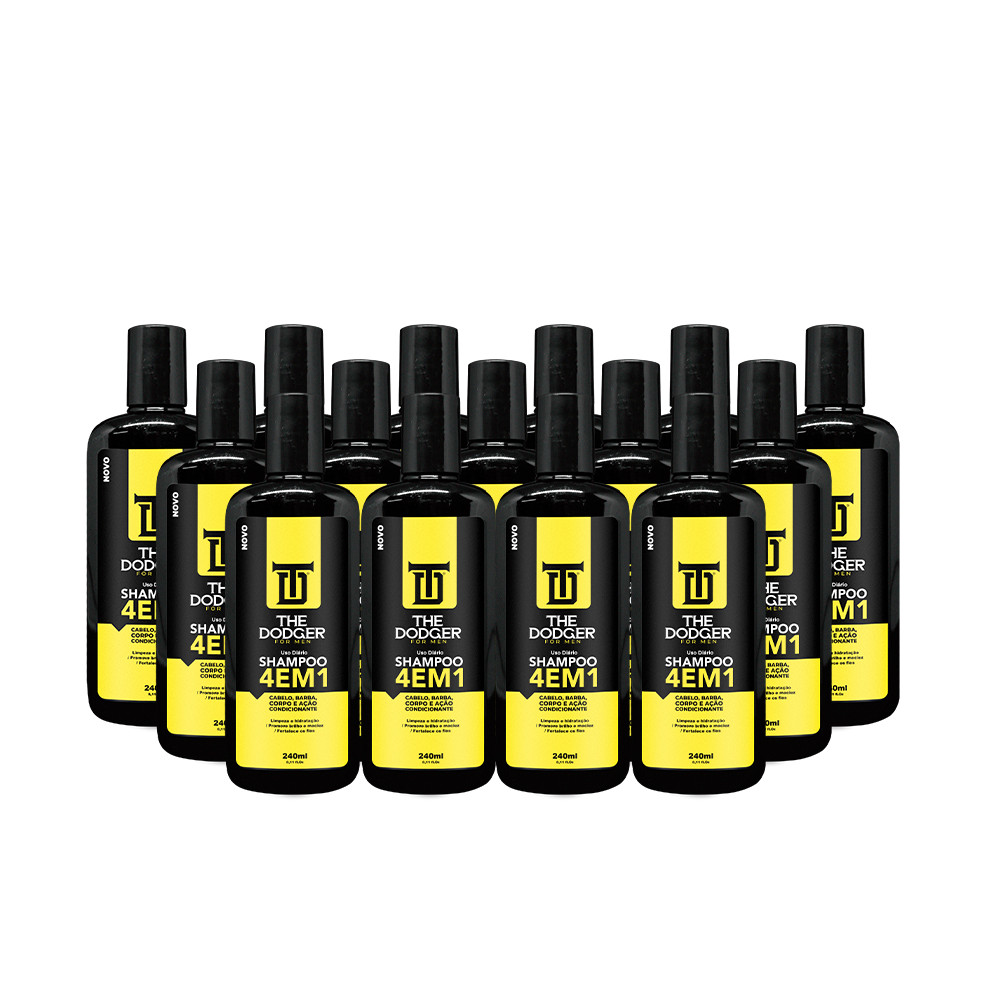 Shampoo 4 em 1 The Dodger 240ml c/ 15 unid Profissional