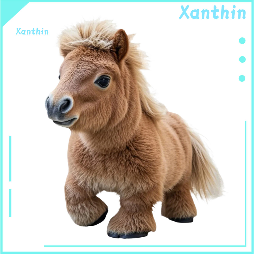 Electric Pony Toy Kids Interactive Plush – Walking Educational Animal Plushie for Toddlers Boys Girls Soft Simulation