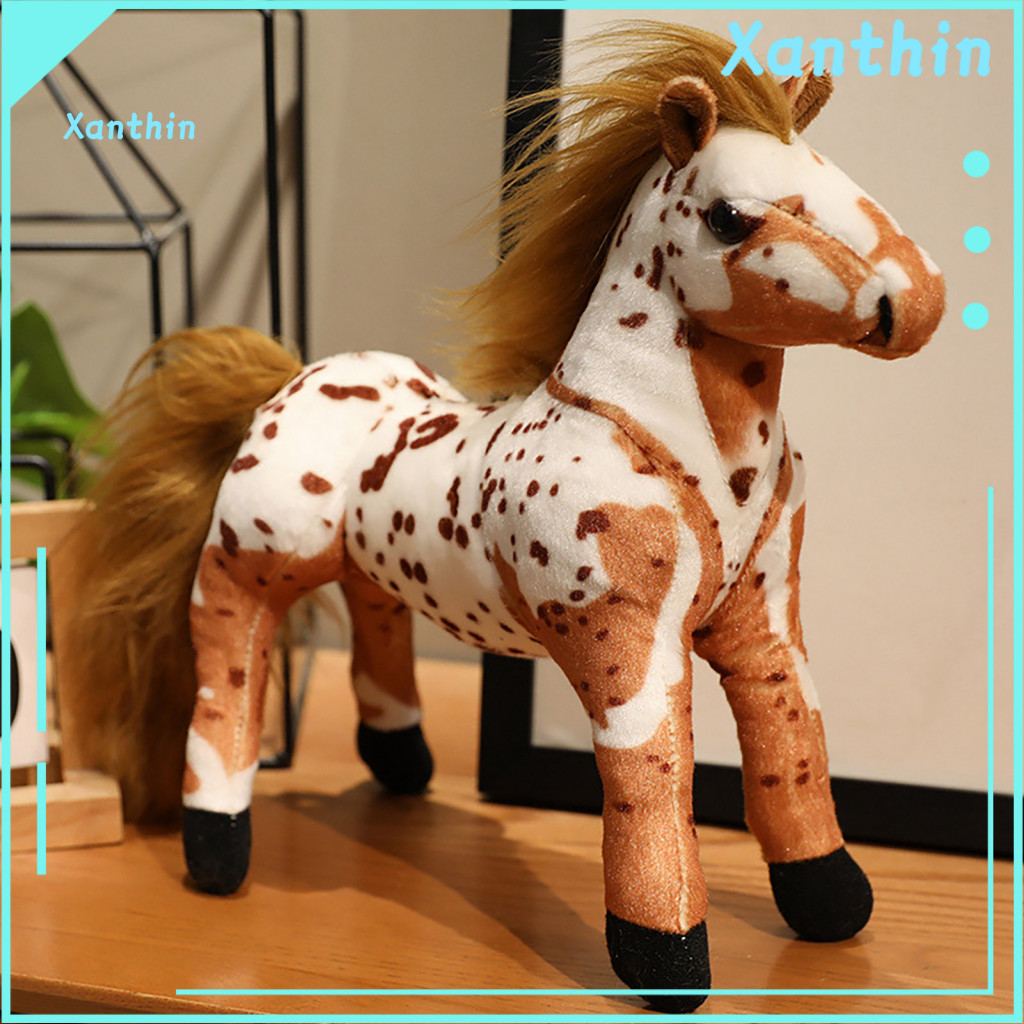 Interactive Horse Toy Plush Realistic 12 – Soft Stuffed Collectible Cute Doll Pillow for Kids Perfect Gift for Childre