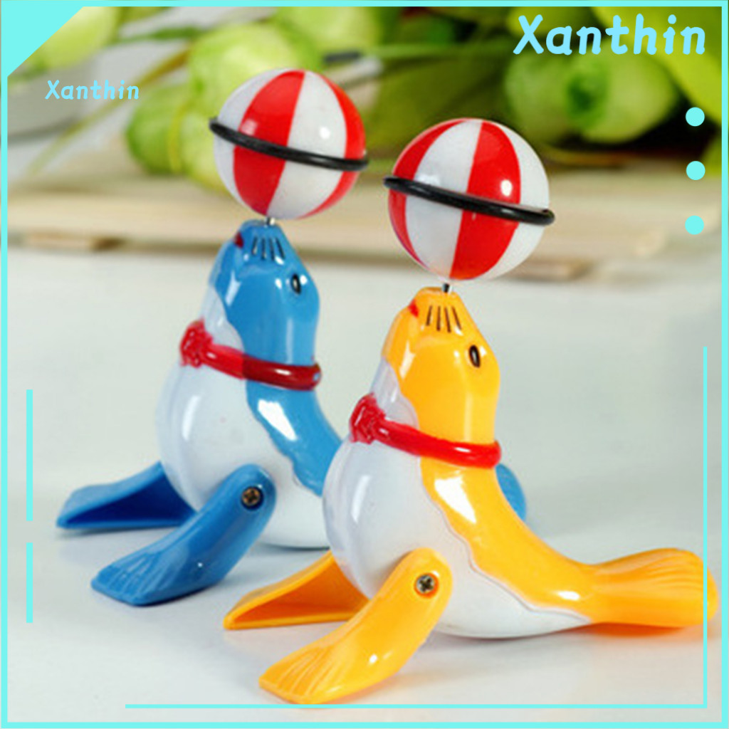 No Battery Seal Toy Interactive Wind-up for Kids – Batteries Needed Clockwork Winding Animal Fun Educational Gift for