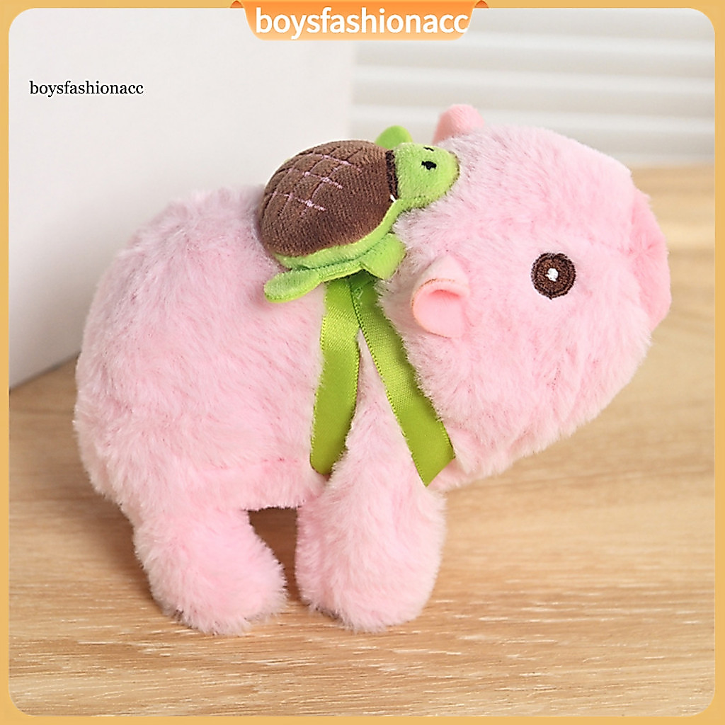 Interactive Electric Plush Capybara Turtle Toy with Sound and Movable Mouth – Walking Stuffed Plushie for Kids Toddler