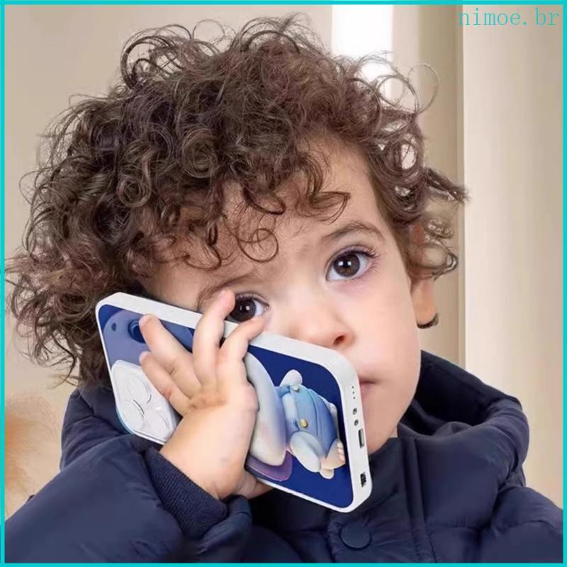 Nim Kids Interactive PretendPlay Phone Brinquedo Telefone Musical Número Letra ABS Seguro