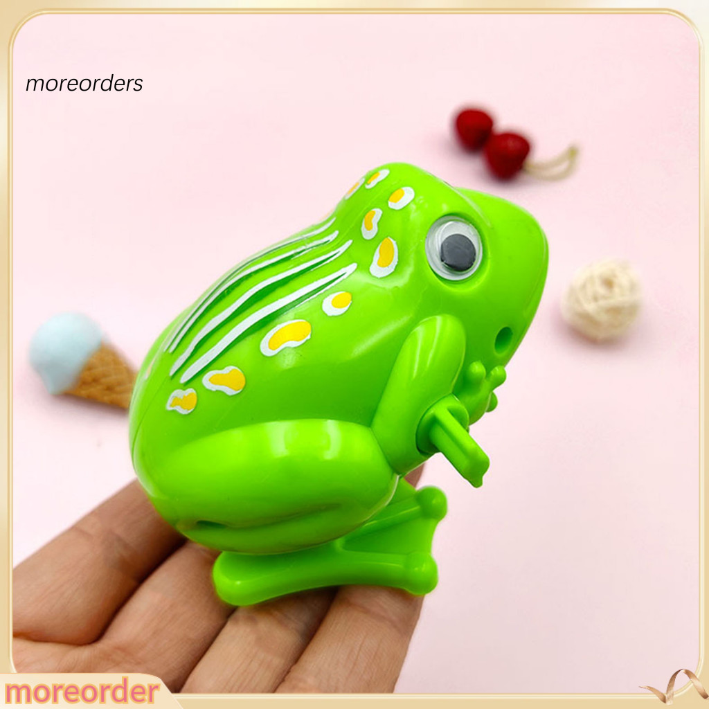 Wind-up Frog Clockwork Toy for Kids – Interactive Running Animal Educational for Boys Girls Teens Fun Learning Gift fo