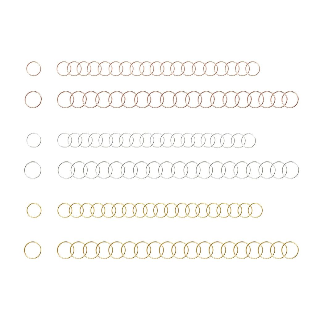 120 Pcs Hair Rings for Braids Hair Braid Rings Loop Clips for Women Dreadlocks DIY Hair Accessories (3 Colors）