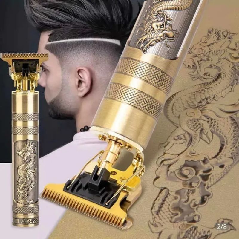 Máquina Vintage Interna Metal Dragão Buda Cortar Cabelo Aparador Profissional Hair  Barbeador Pronta Entrega