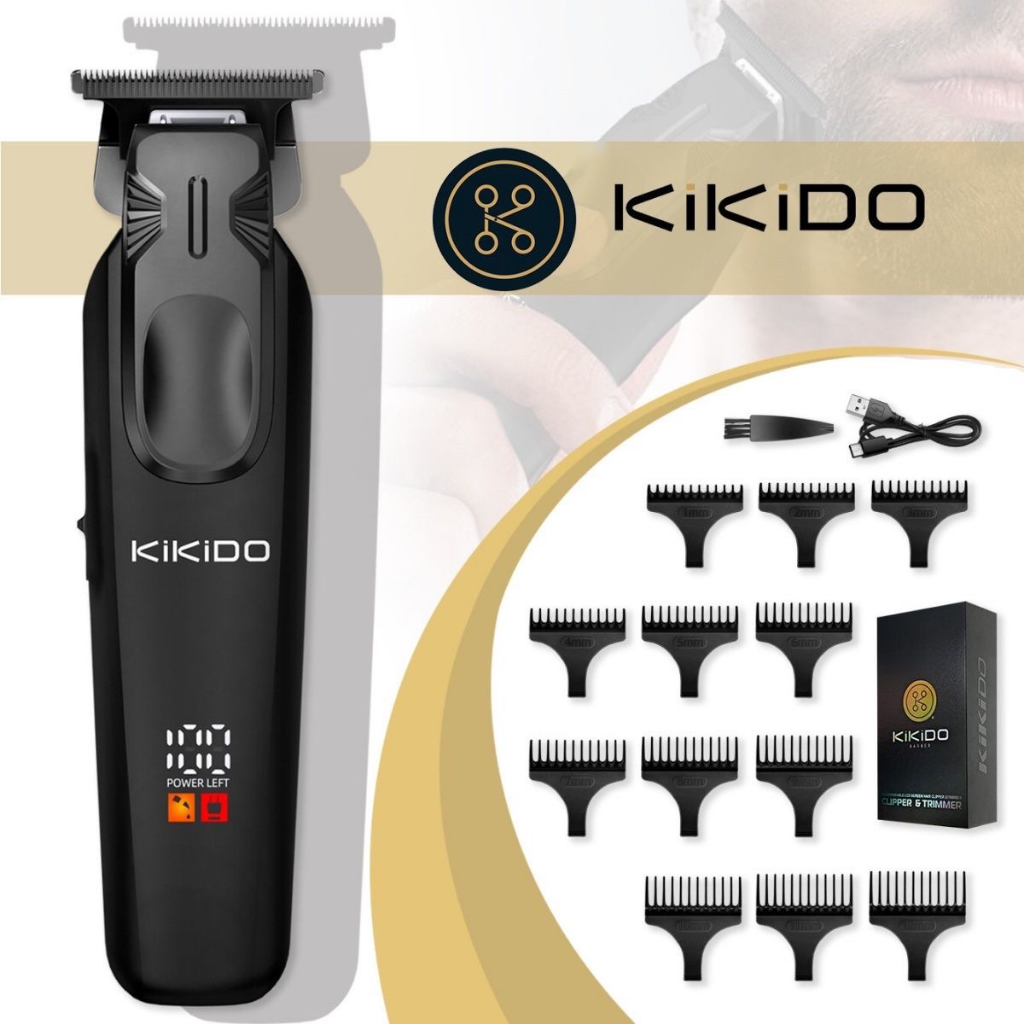 kikido Máquina De Cortar Cabelo e Aparelho Barbeador Elétrico Para Fazer Barba Cortador USB Profissional Hair Trimmer
