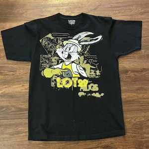 Camiseta Masculina Feminina Oversized Estampa Bugs Bunny Lot 29 Grafite Vintage T-shirt Streetwear Manga Curta
