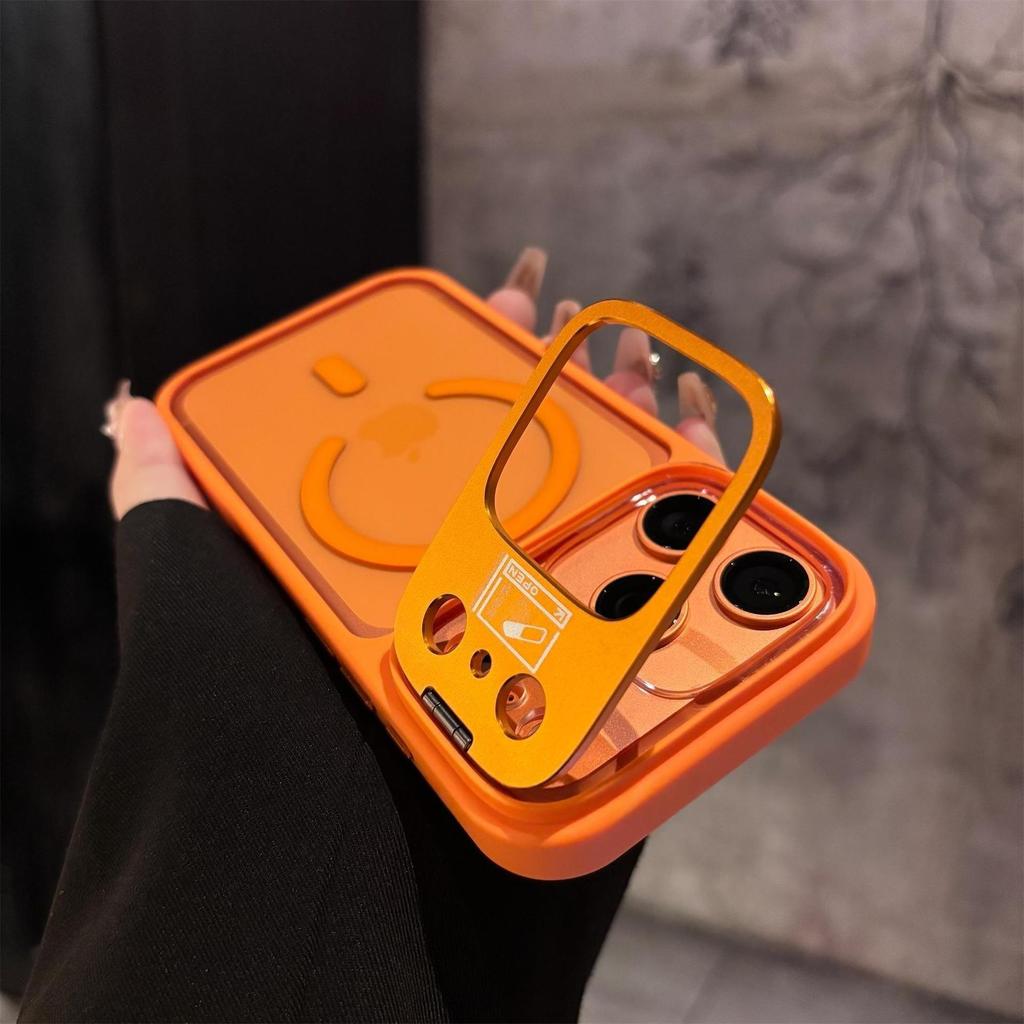 iPhone 17 Pro Max Clear Case Anel Magnético Lente Kickstand Filme Rígido À Prova De Choque Para PC