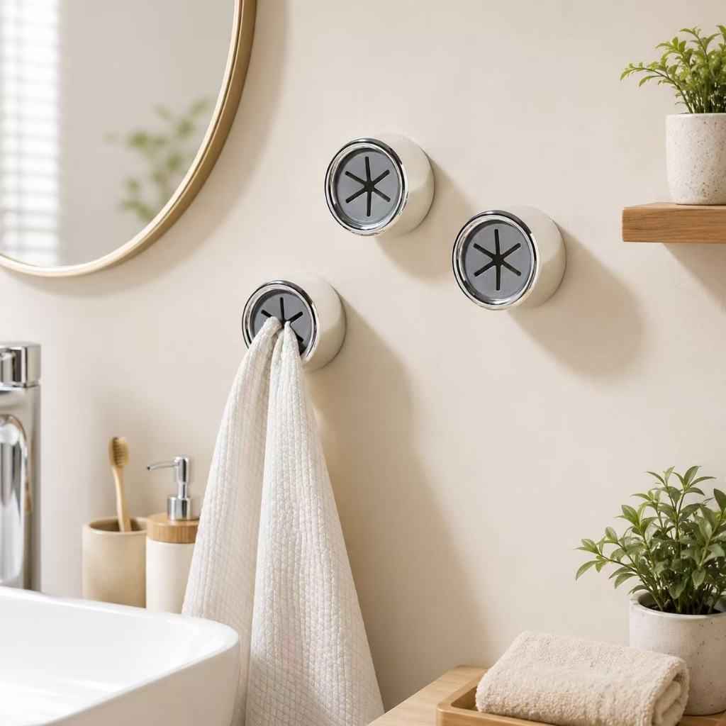 🛁✨ Gancho de Parede Sem Furos | Suporte Multifuncional para Toalha, Pano de Prato, Luvas e Acessórios | Fácil de Instala