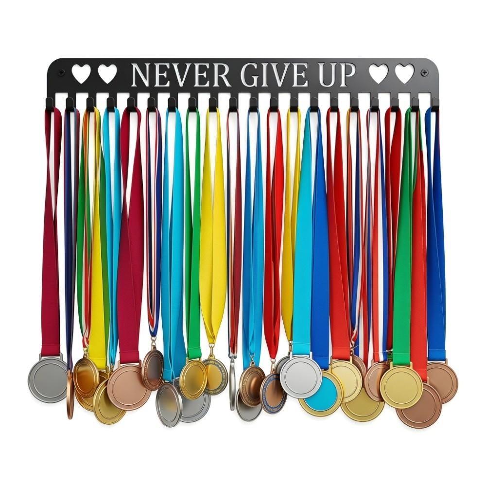 Rack De Exibição De Medalha , Suporte De Cabide De Prêmio Resistente De Grande Capacidade , Ferro Preto Fácil De Instala