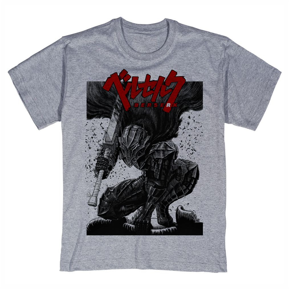 Camisa Berserk Guts Camiseta Anime Medieval pb