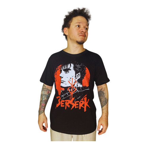 Camisa Camiseta Berserk Guts Anime Japones  Premium Fio 30,1