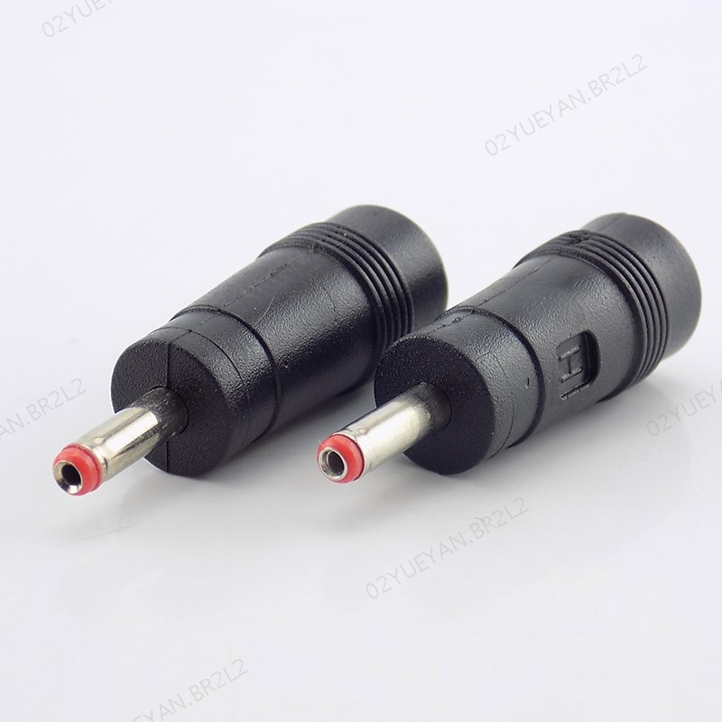 2 Peças 5.5x2.1mm A 3.5x1.35mm Conector Plugue Fêmea Para Macho Adaptador De Alimentação DC Cabos De Computador Portátil