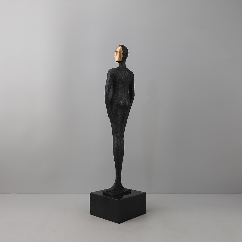 RGG1 Modern minimalist metal art figure sculpture decoration for living room, entrance, hotel, TV cabinet, and home deco