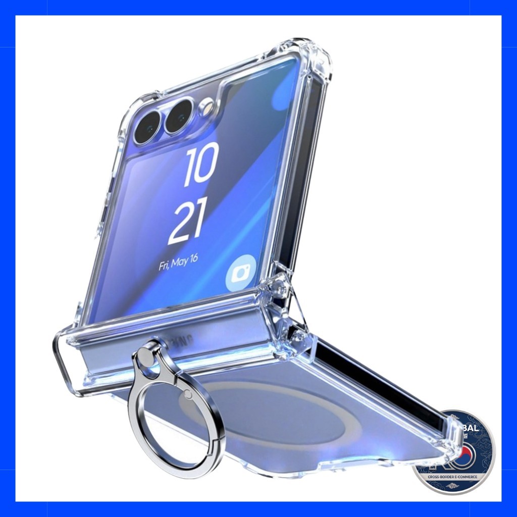 [goospery] Capa De Telefone Com Proteção De Dobradiça De Anel Para Samsung Galaxy Z Flip8 MaxSafe , 1 Unidade/Coreana Da