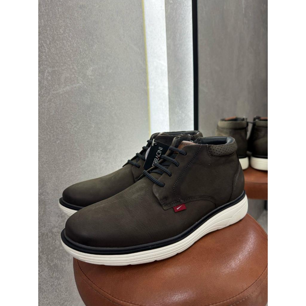 Bota Ferracini Full Rusti Masculina Couro Legítimo Louvre Vox Grey Casual