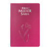 Bíblia de Estudo da Mulher Sábia | Full Color | Letra Normal | Couro sintético | Harpa Avivada - MAGNÓLIA PINK