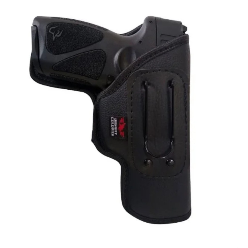 (Holster)Coldre Velado Premium Interno Protetor  Para Pist. G3 T.O.R.O Full  em Neoprene e Couro P.U