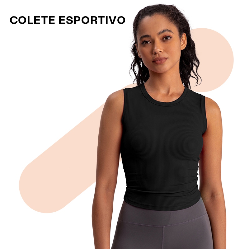 Liouty Regata Dry Fit Feminina Academia Esportes Fitness seamless Academia Malhação Corrida Caminhada Esportes