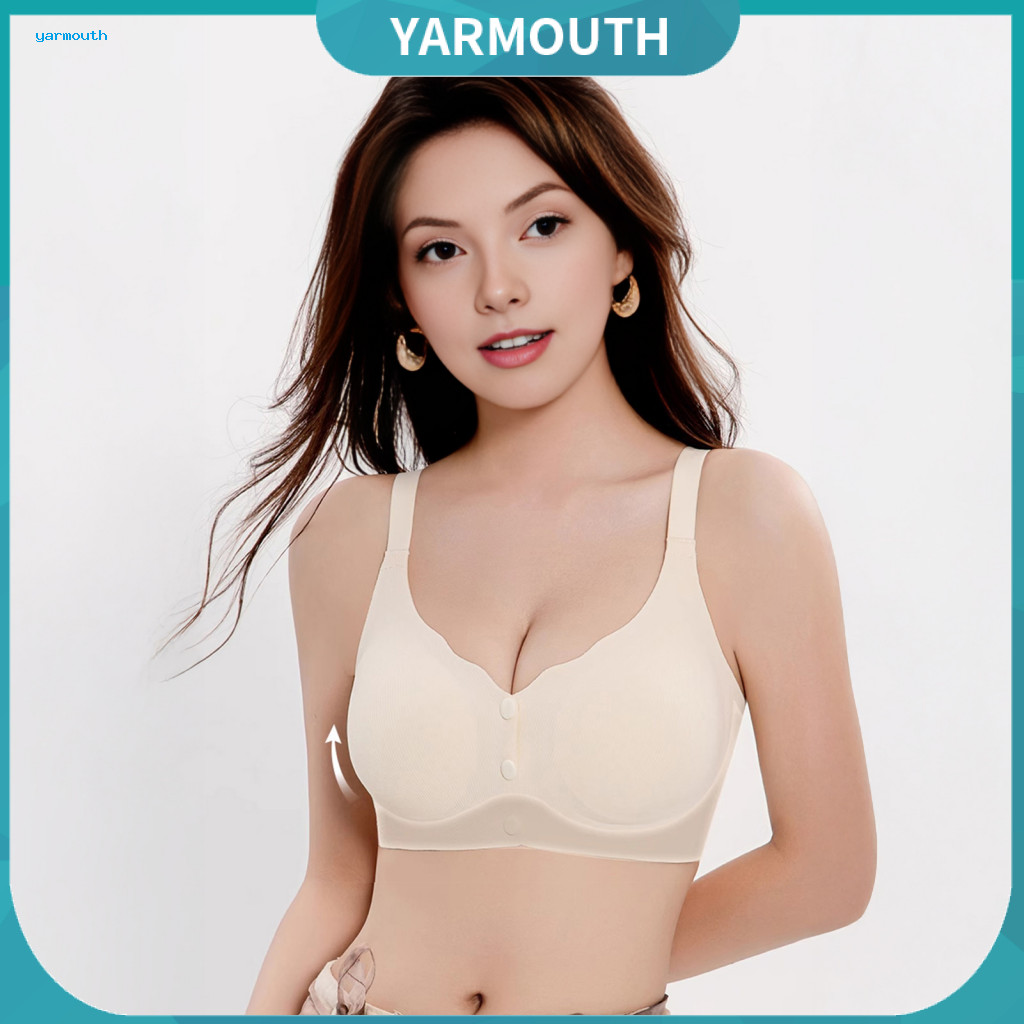 Women Wireless Bra Seamless Bralette Front Closure for – No Underwire Padded Push-up Full Coverage Supportive Comforta