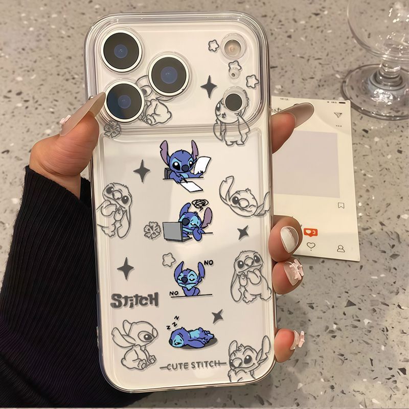 Capinha MOTO INFINIX VIVO REALME G04S 7 9 20 22 24 30 32 34 52 53 54 60 G84 E7 Stitch trabalhando