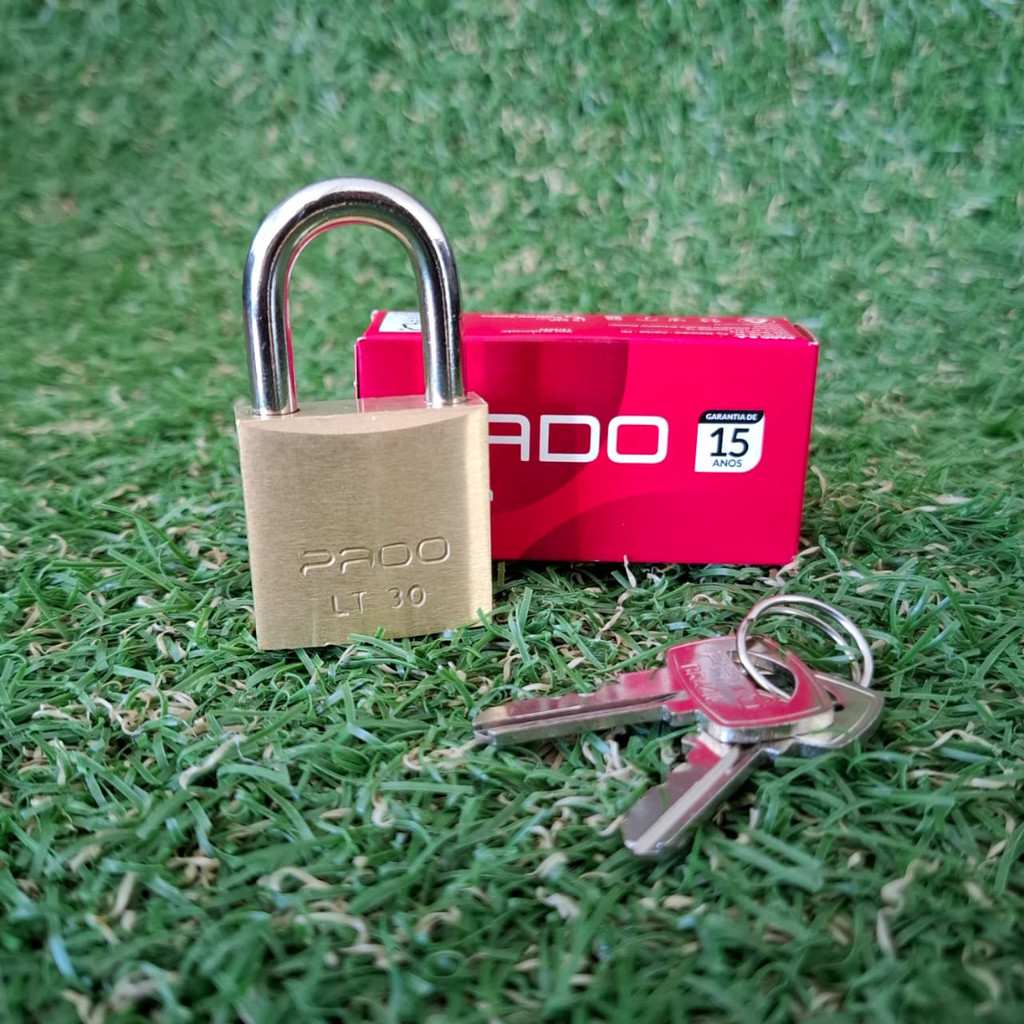 Cadeado Pado Lt-30mm 2 Chaves Segredo Diferente Armário Mala Dourado