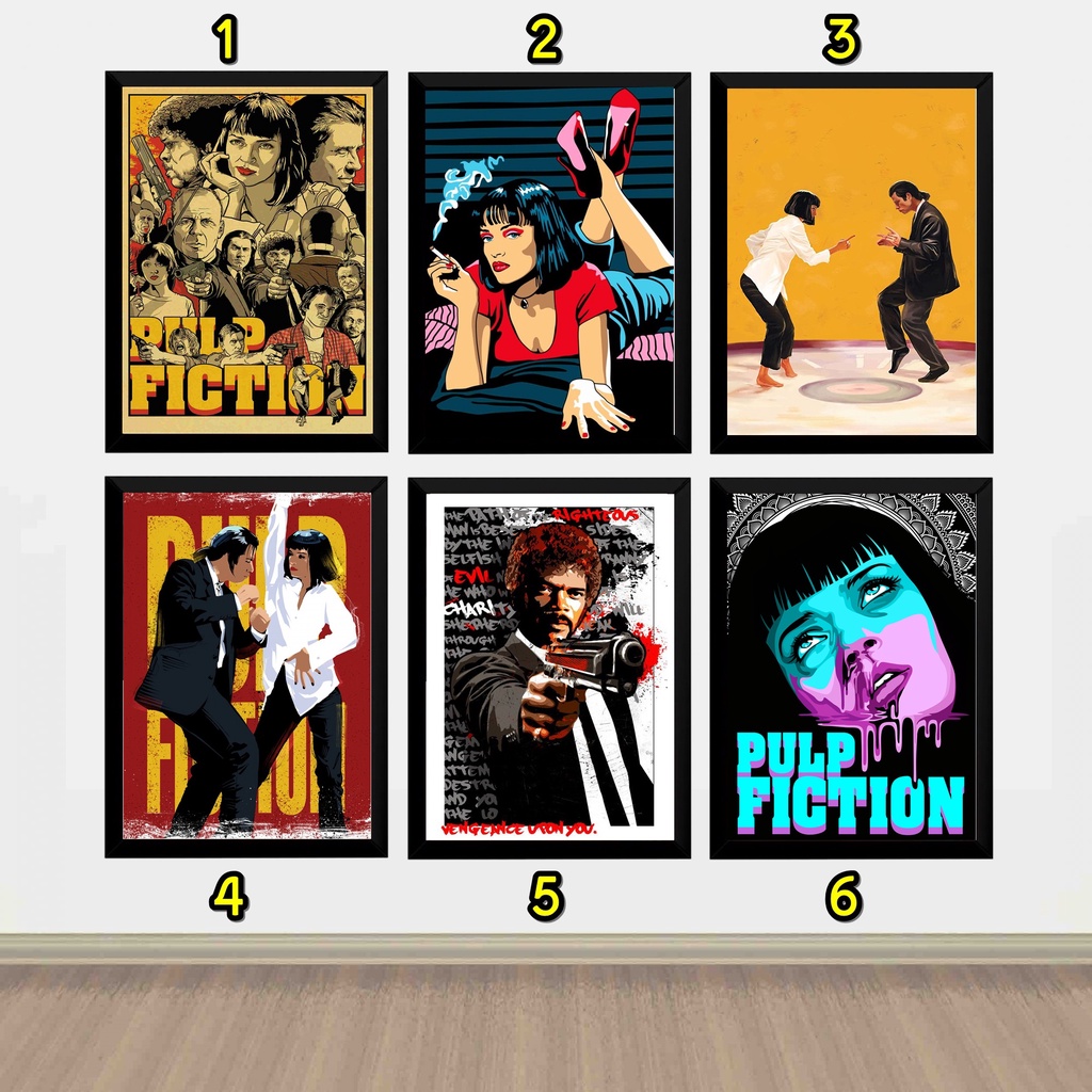 Quadro Filme Pulp Fiction Poster Pop Art Decorativo