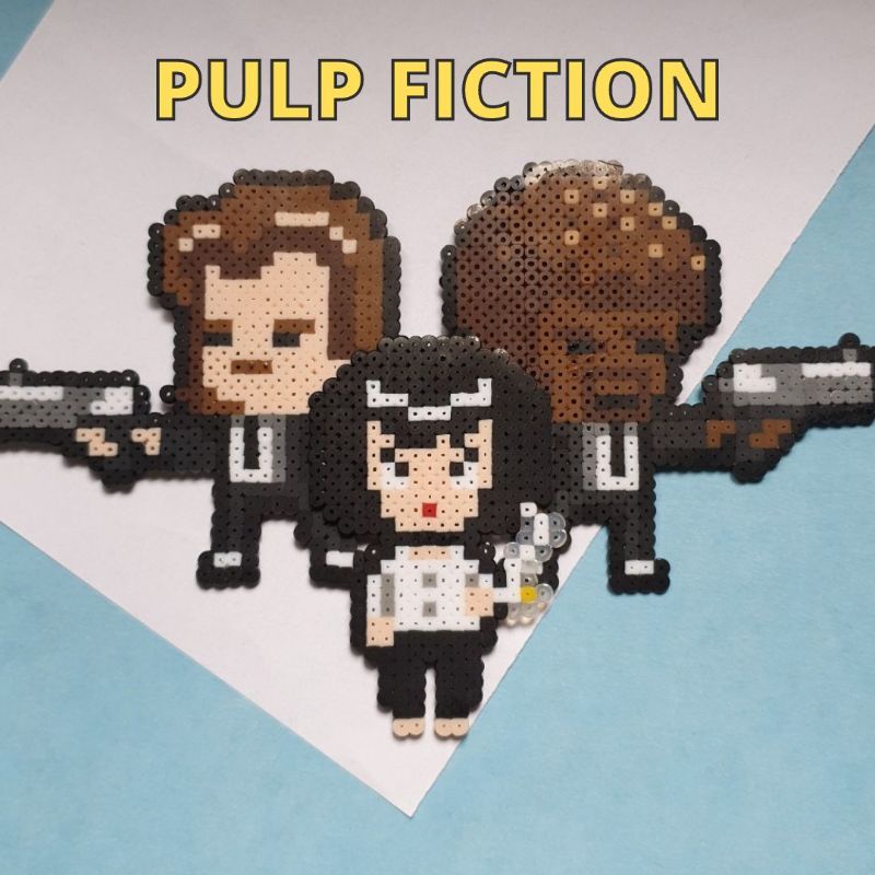 Coleção Pulp Fiction | Tarantino | Pixel art | Imã e chaveiro