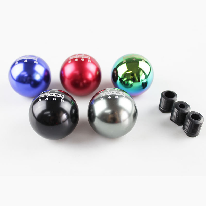 [Personalização] MUGEN Unlimited Manual Gear Shift Stick Head Modificação do carro Cabeça de engrenagem de 5 velocidades