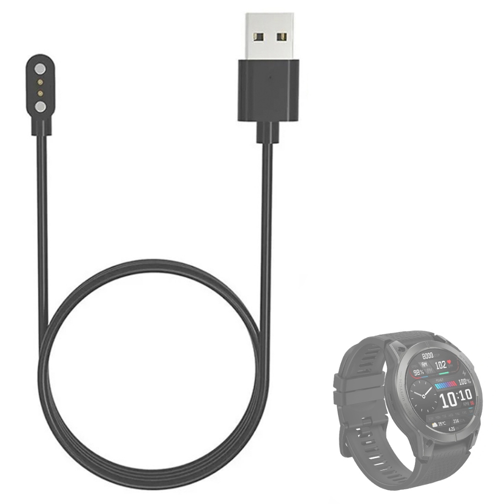 Carregador Usb Compatível Com Smartwatch Zeblaze Stratos 3 PRO magnetico Magnético
