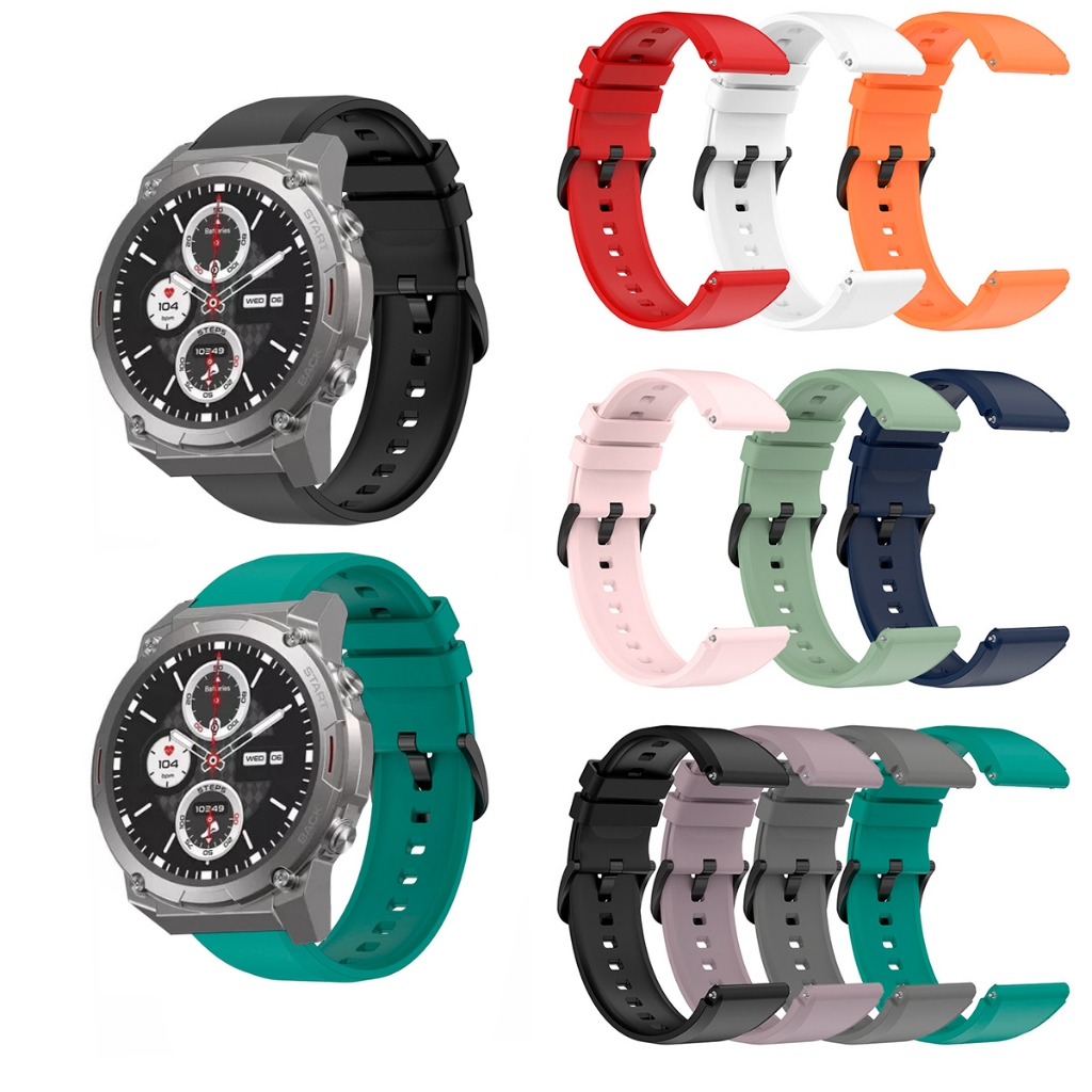 Pulseira 22mm Compativel Com Zeblaze vibe 7, pro e lite em Silicone ajustável e macia